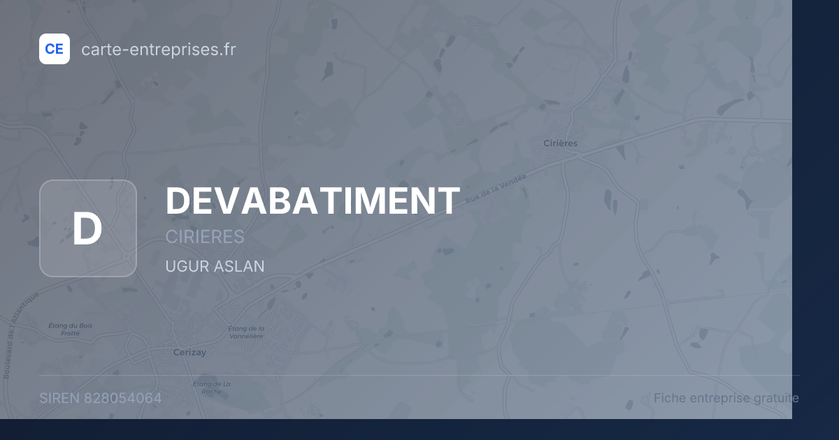 DEVABATIMENT — 828054064 — fiche entreprise