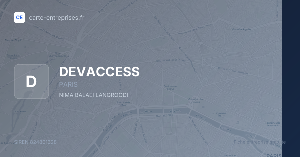 DEVACCESS — 824801328 — fiche entreprise