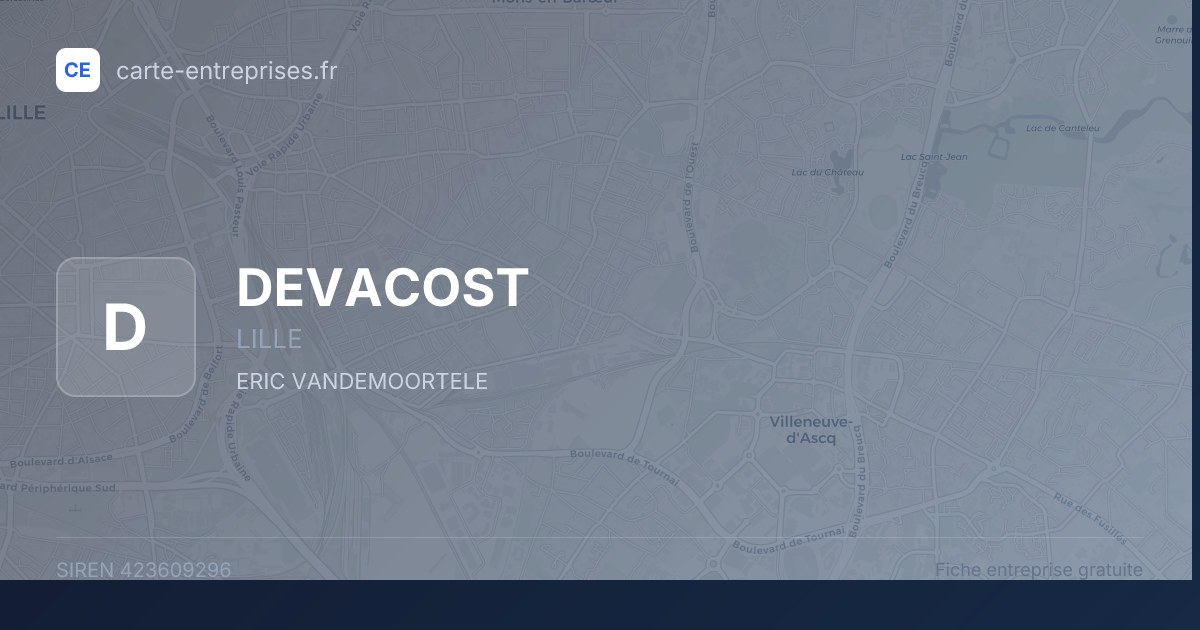 DEVACOST — 423609296 — fiche entreprise