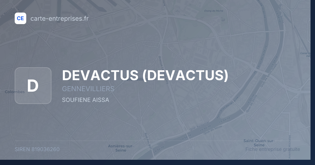DEVACTUS — 819036260 — fiche entreprise
