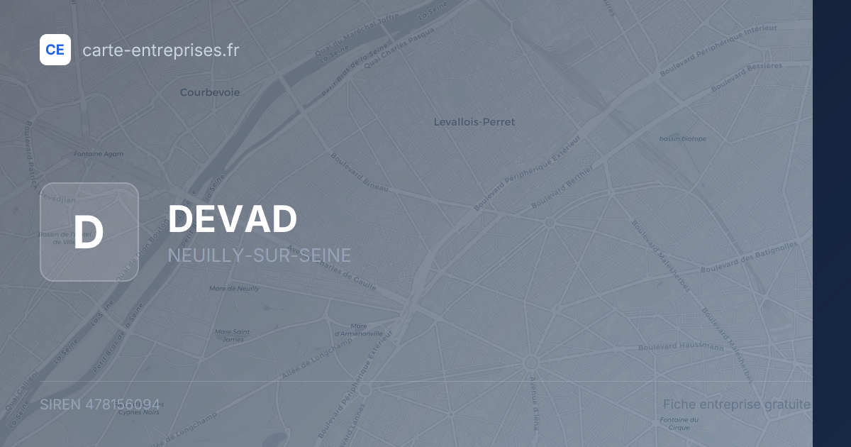DEVAD — 478156094 — fiche entreprise