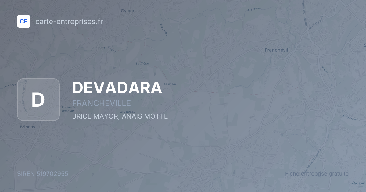 DEVADARA — 519702955 — fiche entreprise