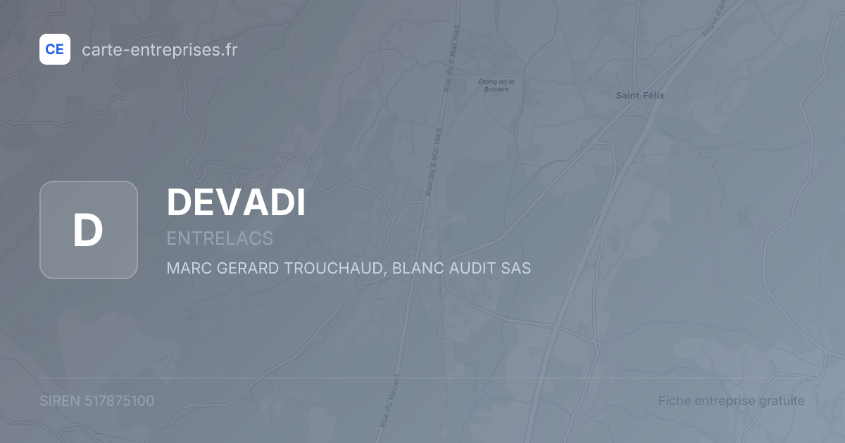 DEVADI — 517875100 — fiche entreprise
