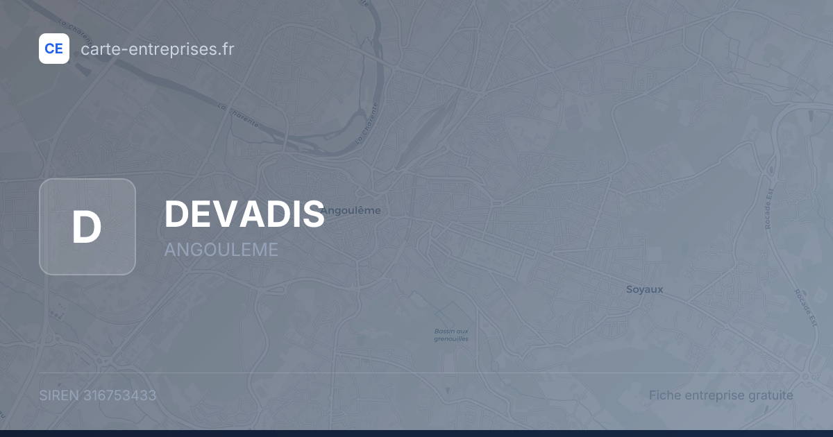 DEVADIS — 316753433 — fiche entreprise