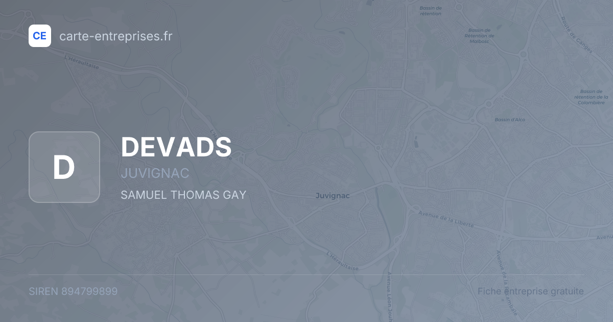 DEVADS — 894799899 — fiche entreprise