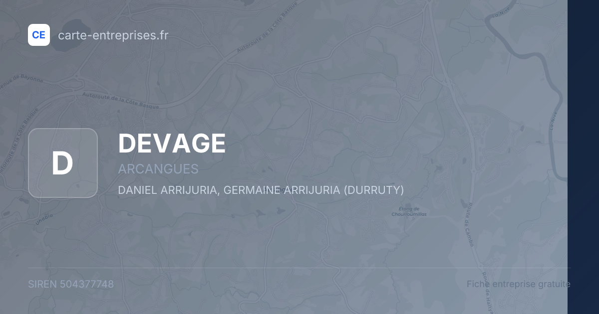 DEVAGE — 504377748 — fiche entreprise