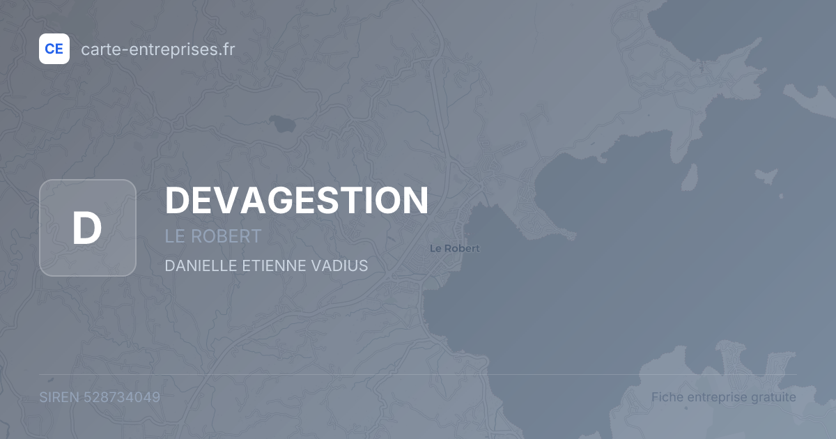 DEVAGESTION — 528734049 — fiche entreprise