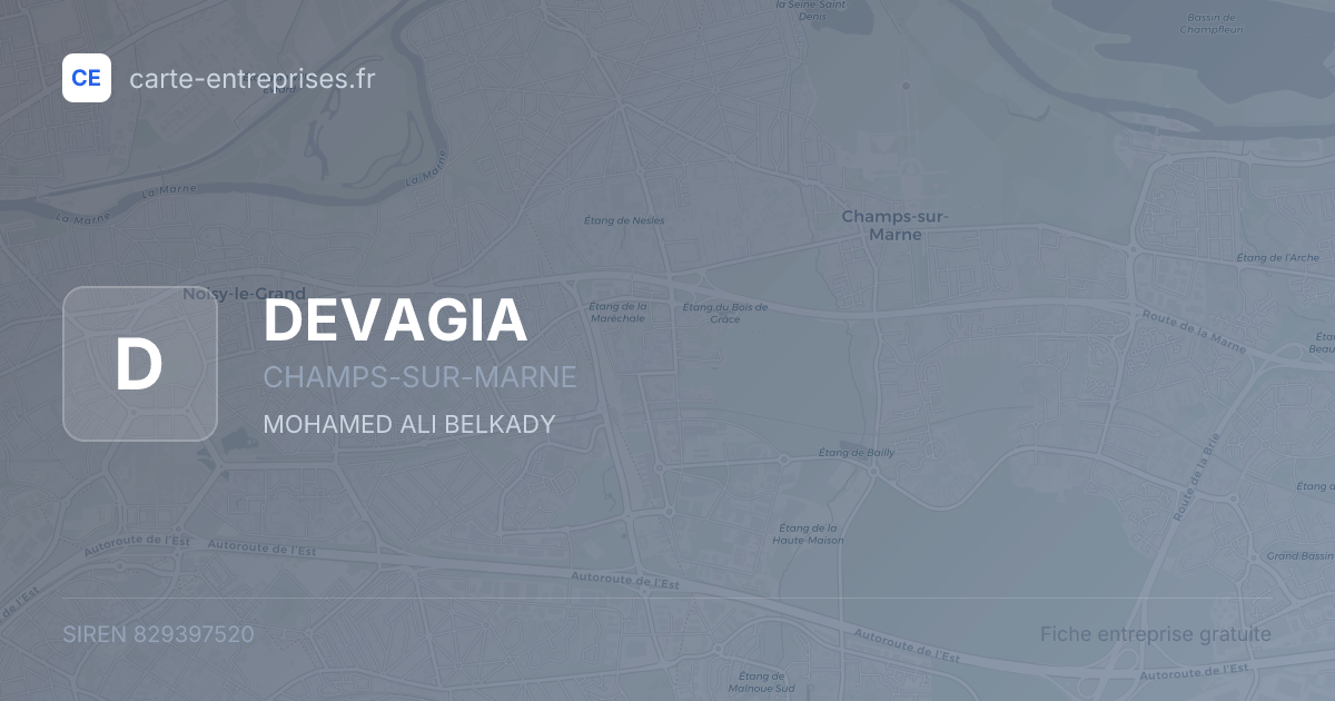DEVAGIA — 829397520 — fiche entreprise