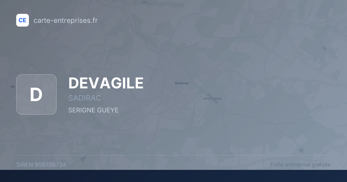 DEVAGILE — 908786734 — fiche entreprise