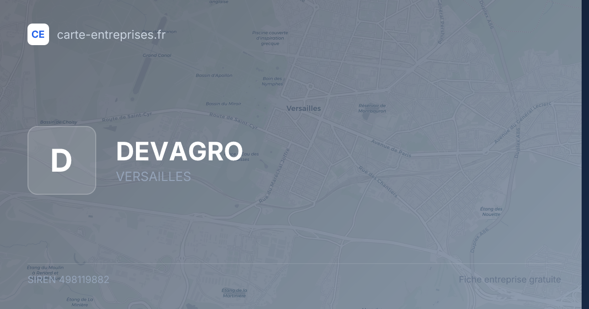 DEVAGRO — 498119882 — fiche entreprise