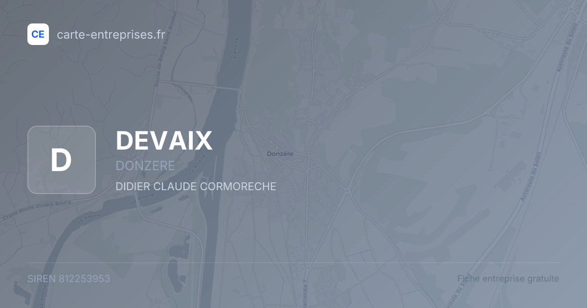 DEVAIX — 812253953 — fiche entreprise