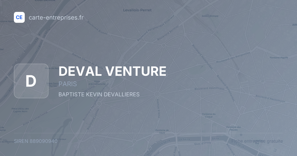 DEVAL VENTURE — 889090940 — fiche entreprise