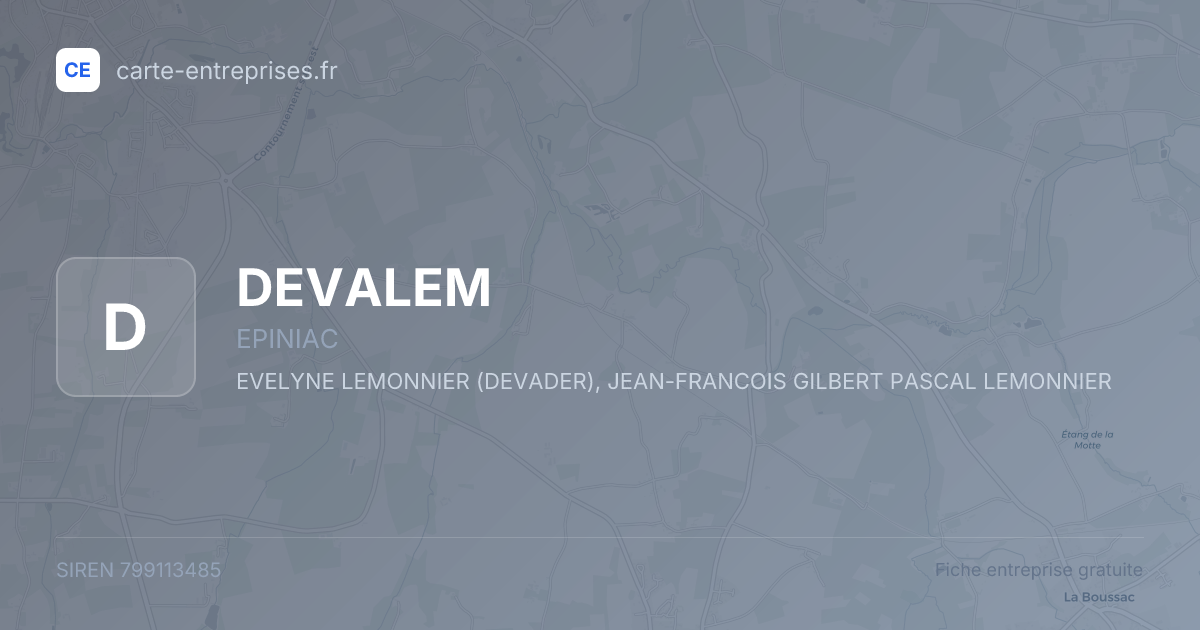 DEVALEM — 799113485 — fiche entreprise