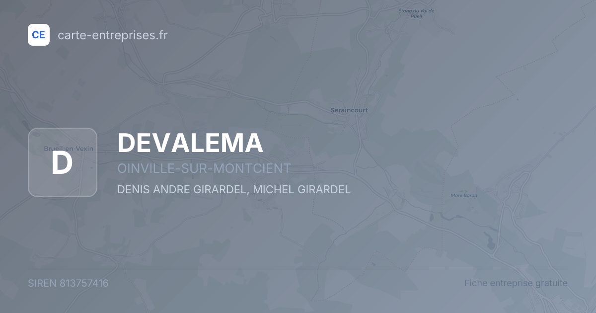 DEVALEMA — 813757416 — fiche entreprise