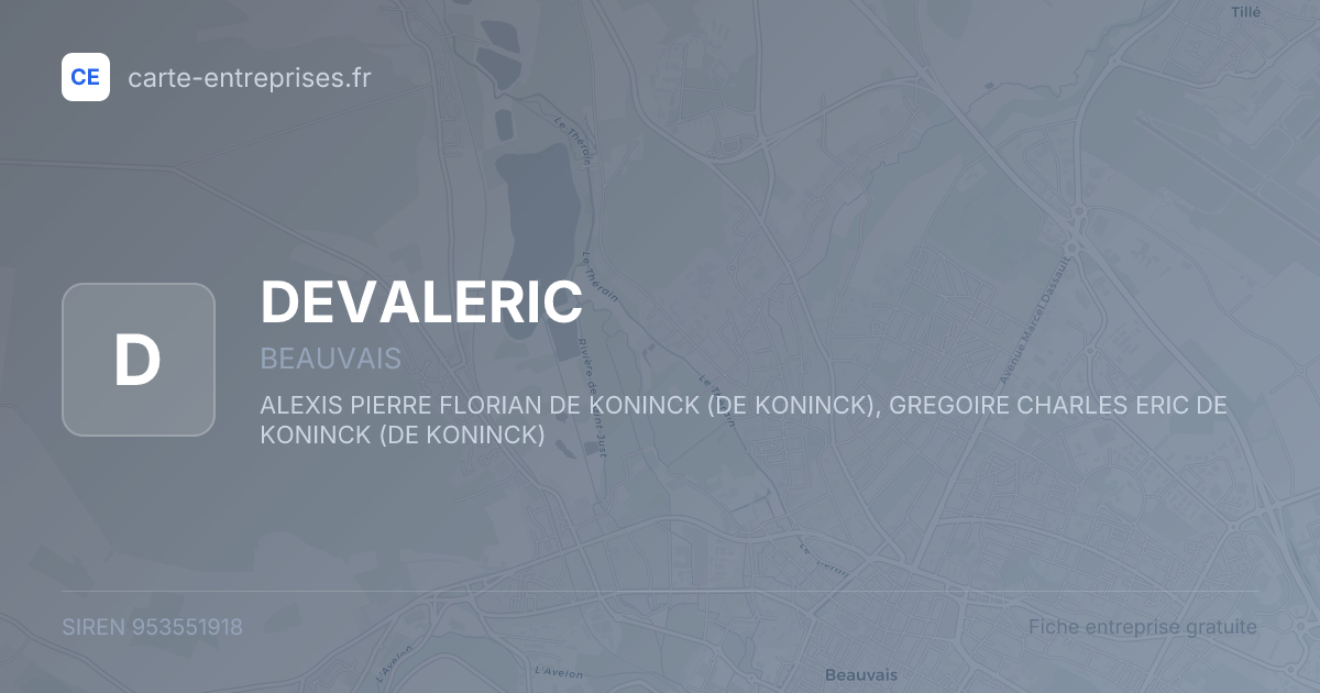 DEVALERIC — 953551918 — fiche entreprise