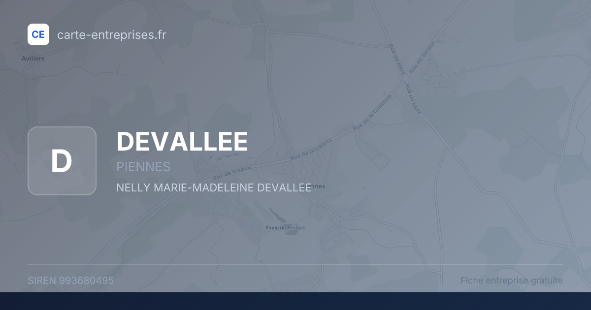 DEVALLEE — 993680495 — fiche entreprise
