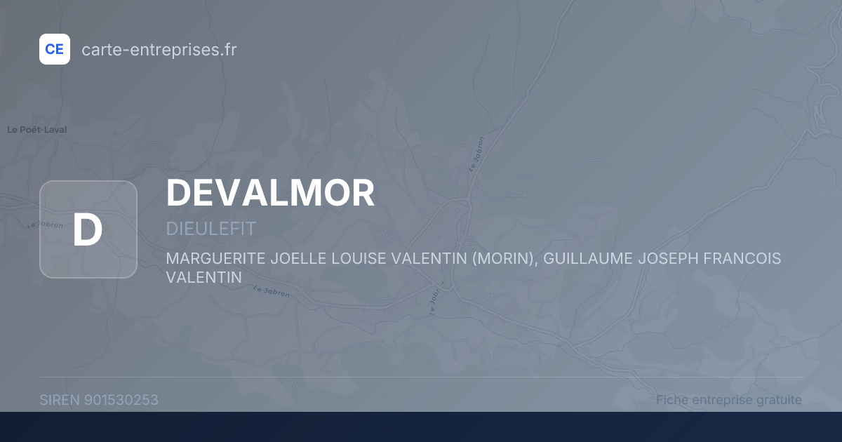 DEVALMOR — 901530253 — fiche entreprise