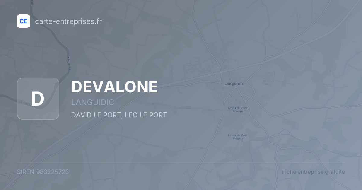 DEVALONE — 983225723 — fiche entreprise
