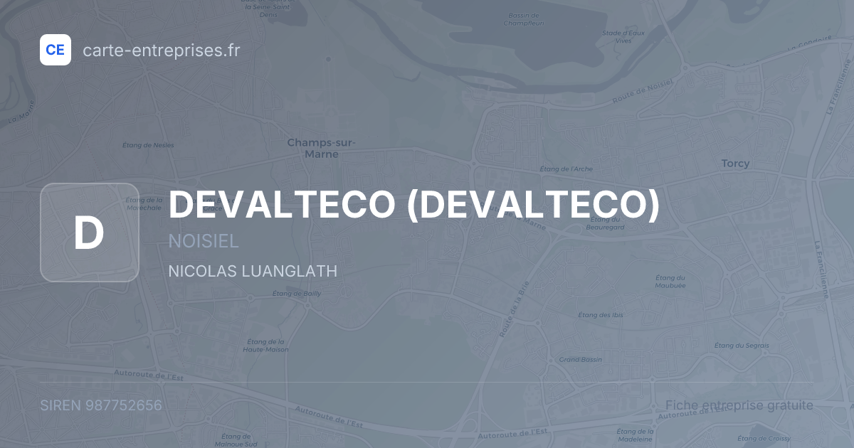 DEVALTECO — 987752656 — fiche entreprise