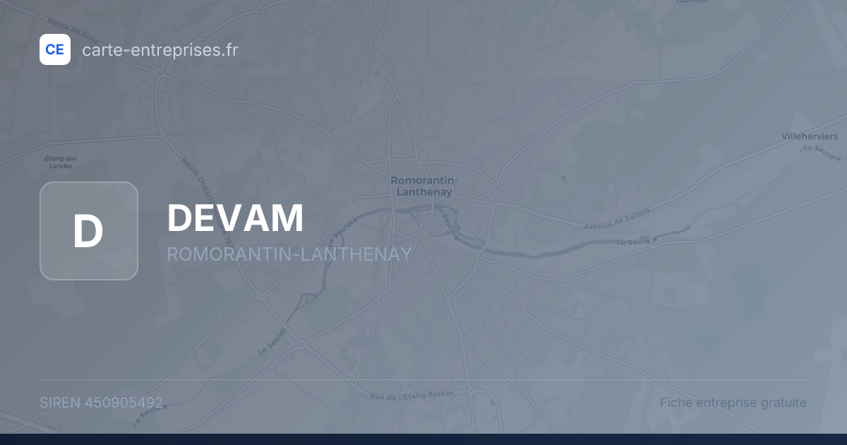 DEVAM — 450905492 — fiche entreprise
