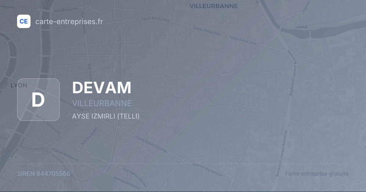 DEVAM — 844705566 — fiche entreprise