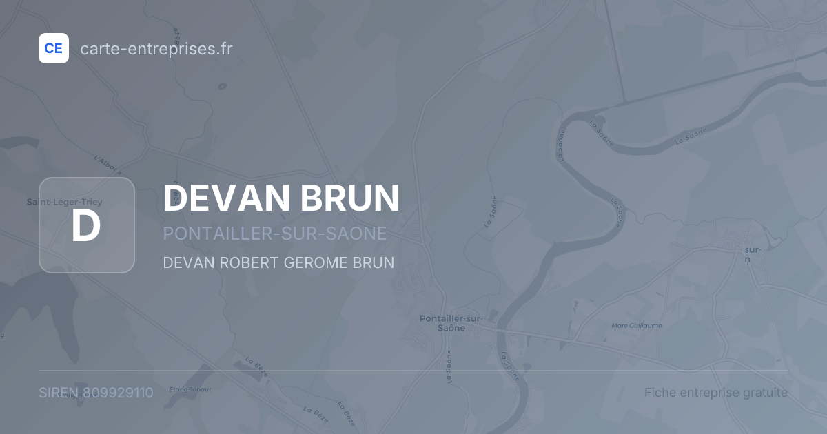 DEVAN BRUN — 809929110 — fiche entreprise