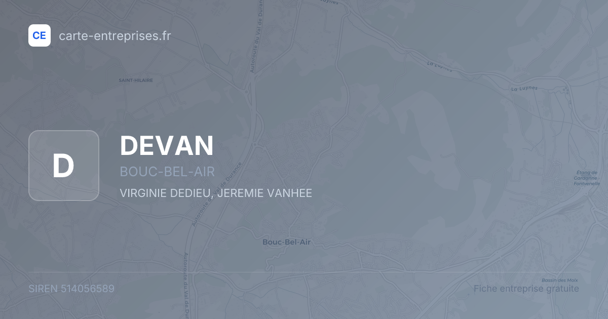 DEVAN — 514056589 — fiche entreprise