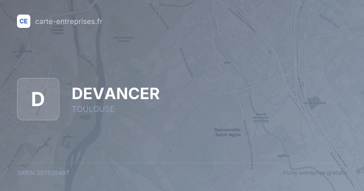 DEVANCER — 397835497 — fiche entreprise