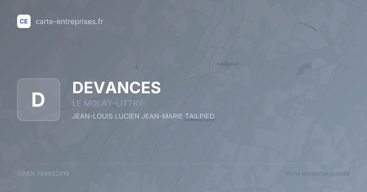 DEVANCES — 799632419 — fiche entreprise