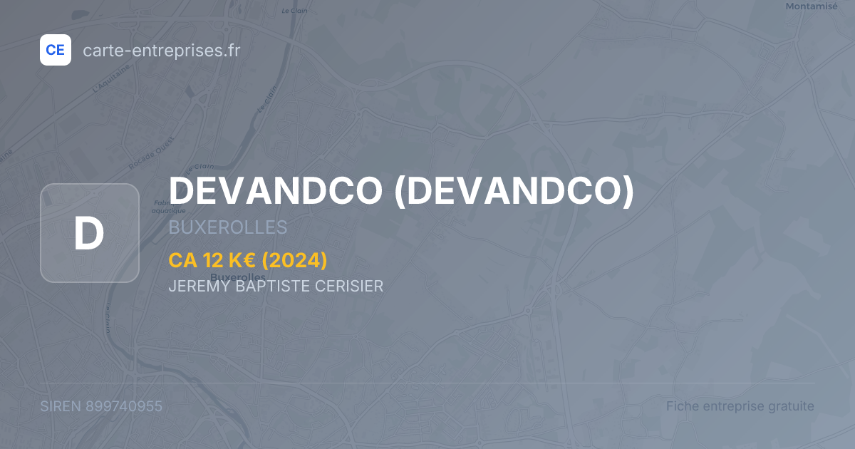 DEVANDCO — 899740955 — fiche entreprise