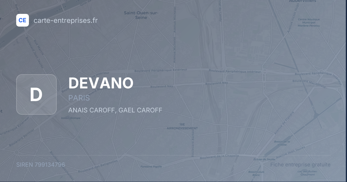 DEVANO — 799134796 — fiche entreprise