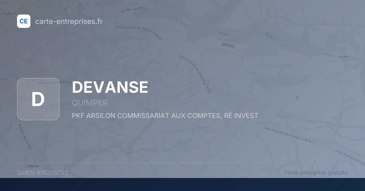 DEVANSE — 815205752 — fiche entreprise