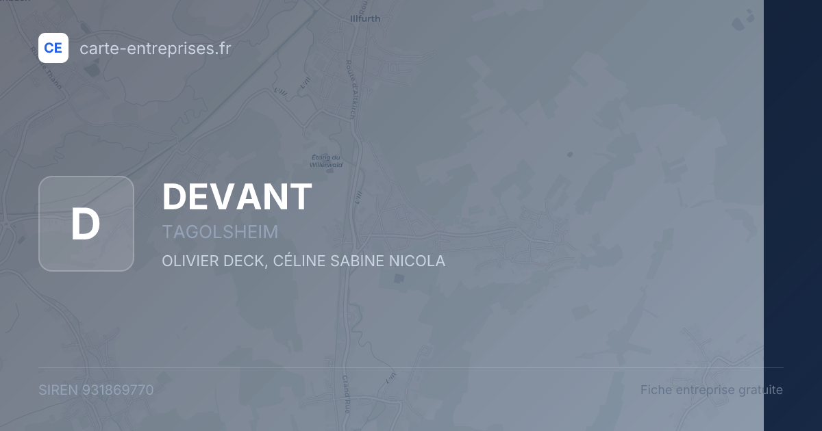 DEVANT — 931869770 — fiche entreprise
