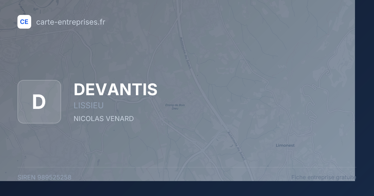 DEVANTIS — 989525258 — fiche entreprise
