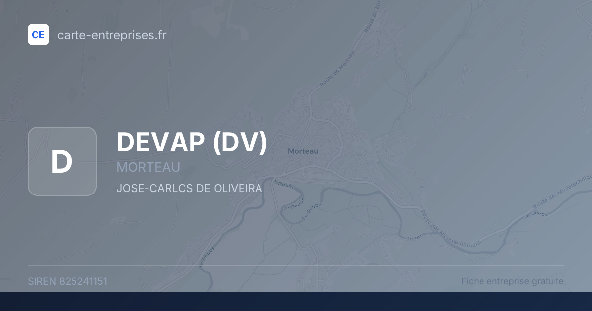 DEVAP (DV) — 825241151 — fiche entreprise