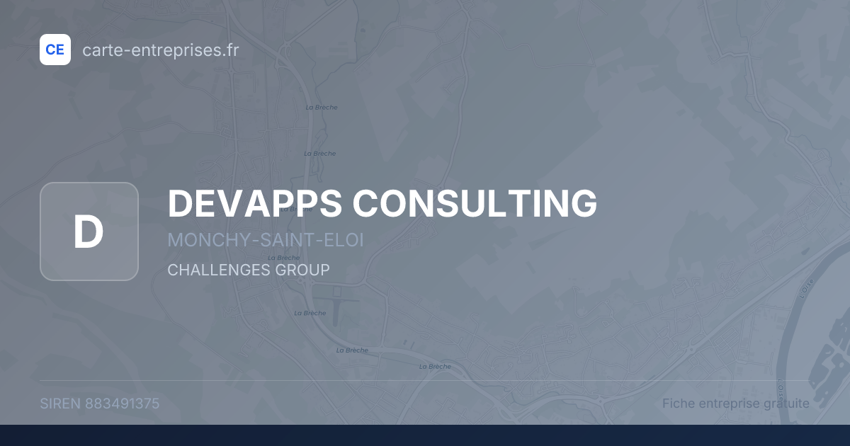 DEVAPPS CONSULTING — 883491375 — fiche entreprise