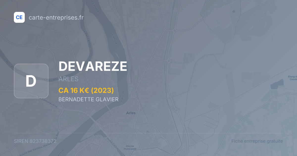 DEVAREZE — 823738372 — fiche entreprise