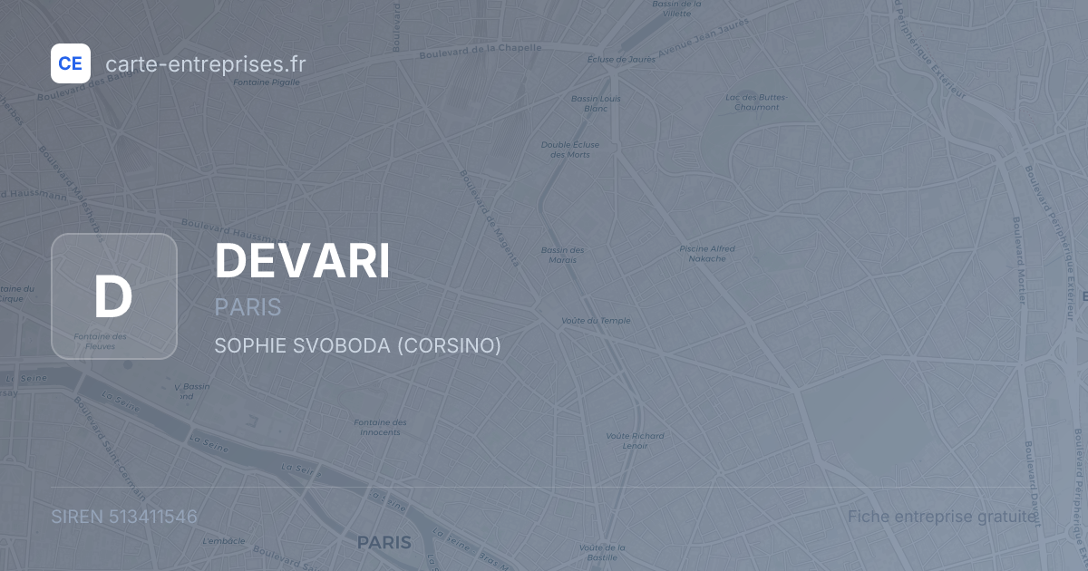 DEVARI — 513411546 — fiche entreprise