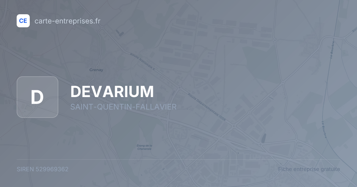 DEVARIUM — 529969362 — fiche entreprise