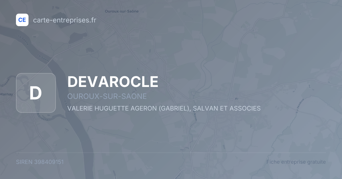 DEVAROCLE — 398409151 — fiche entreprise