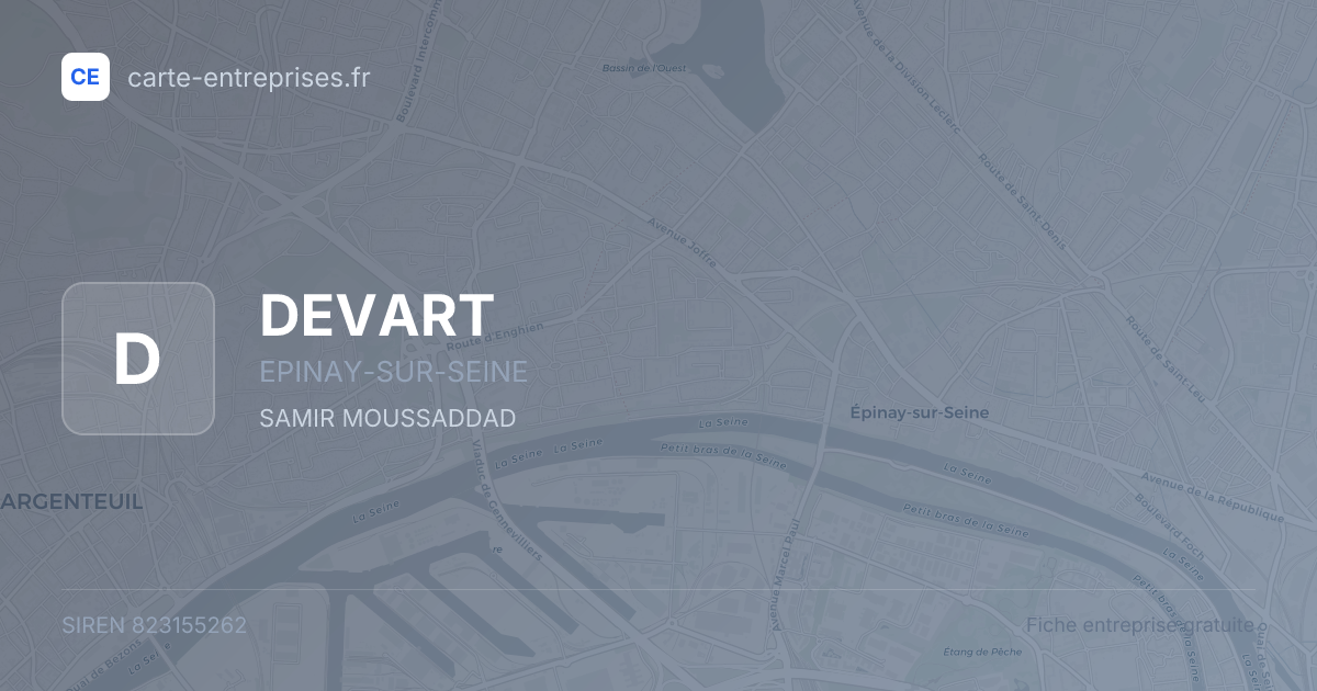 DEVART — 823155262 — fiche entreprise