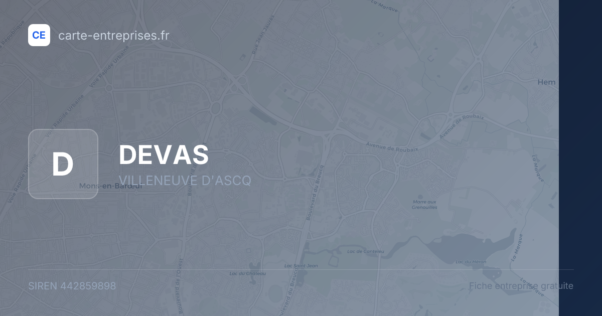 DEVAS — 442859898 — fiche entreprise