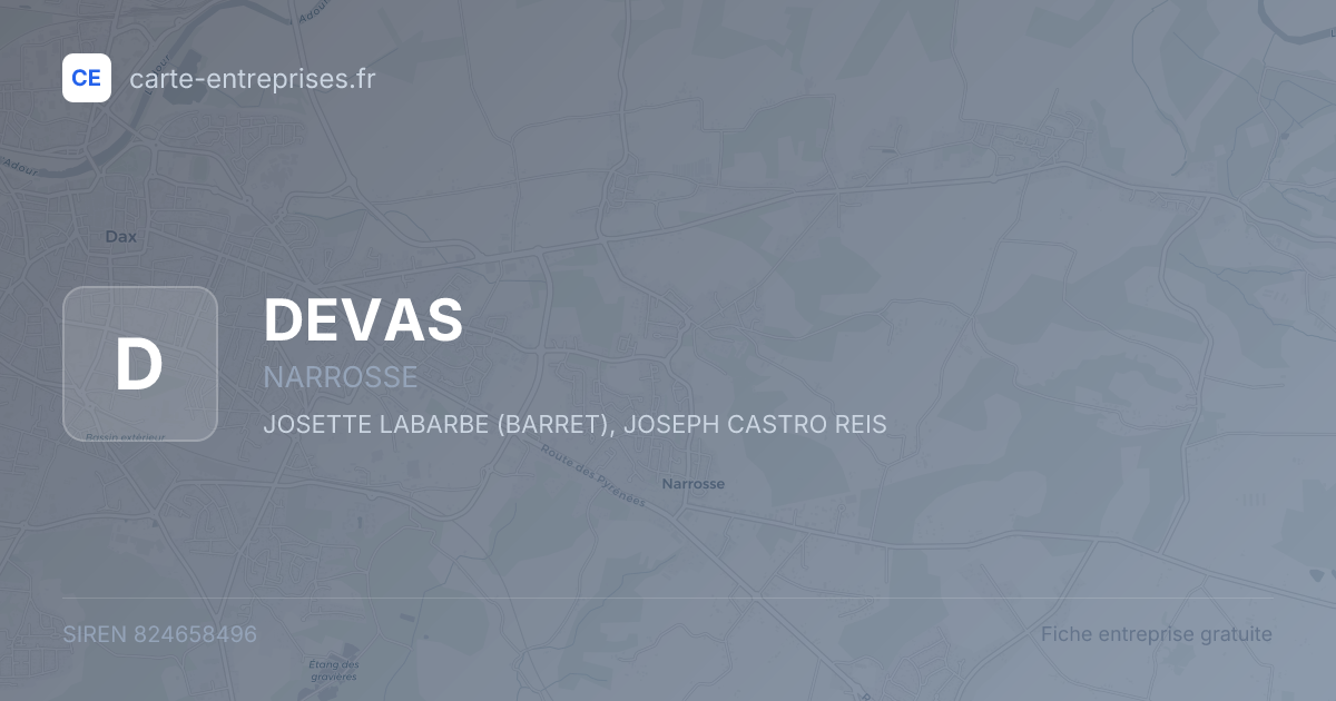 DEVAS — 824658496 — fiche entreprise