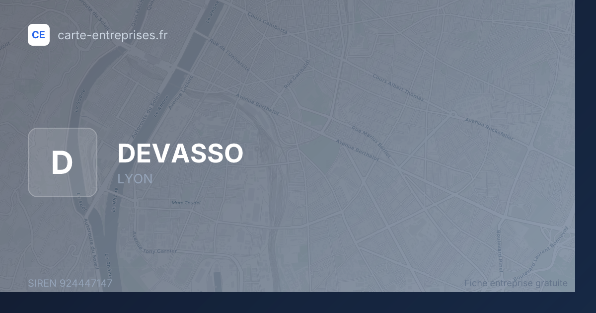 DEVASSO — 924447147 — fiche entreprise