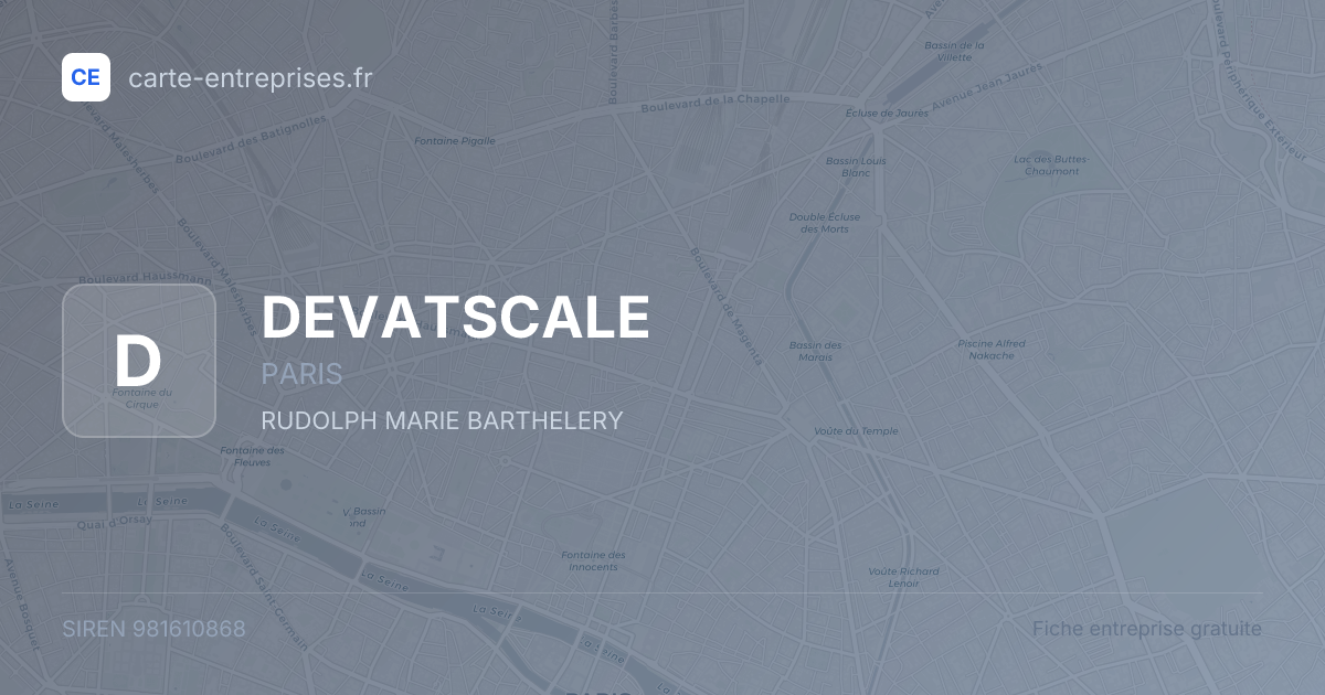 DEVATSCALE — 981610868 — fiche entreprise