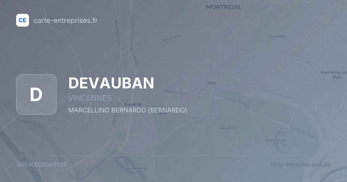 DEVAUBAN — 500043336 — fiche entreprise