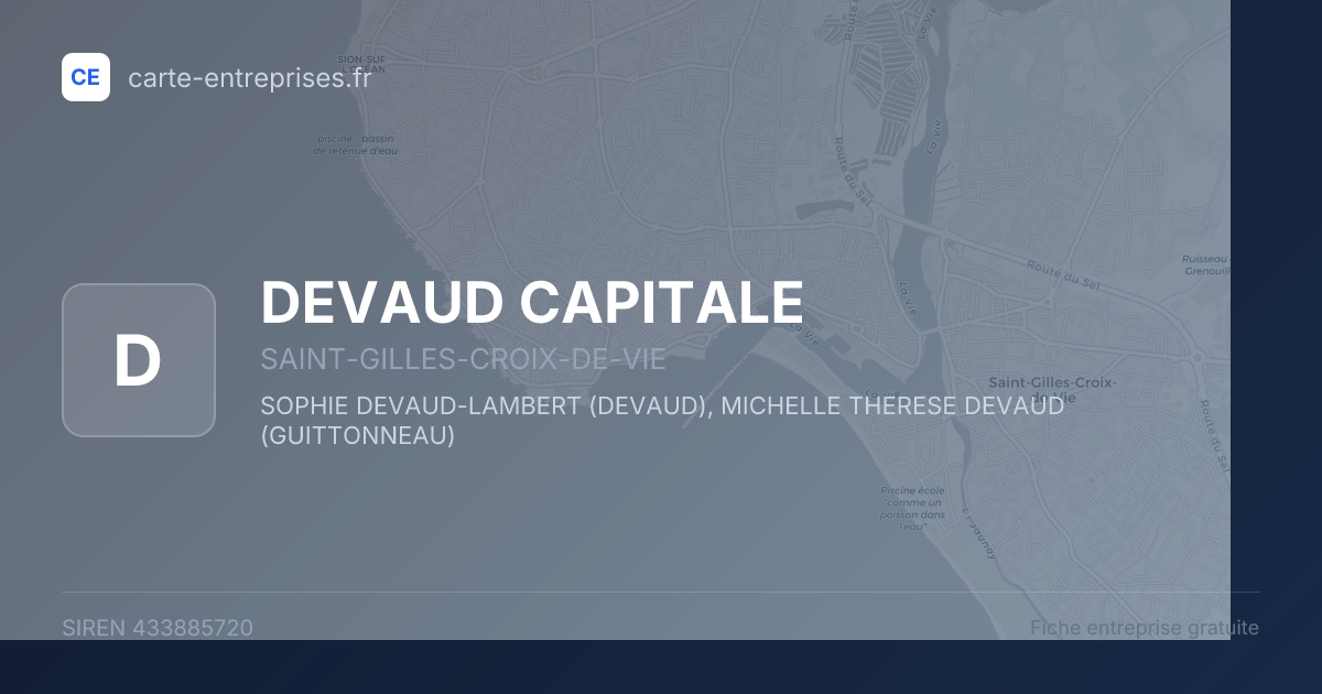 DEVAUD CAPITALE — 433885720 — fiche entreprise