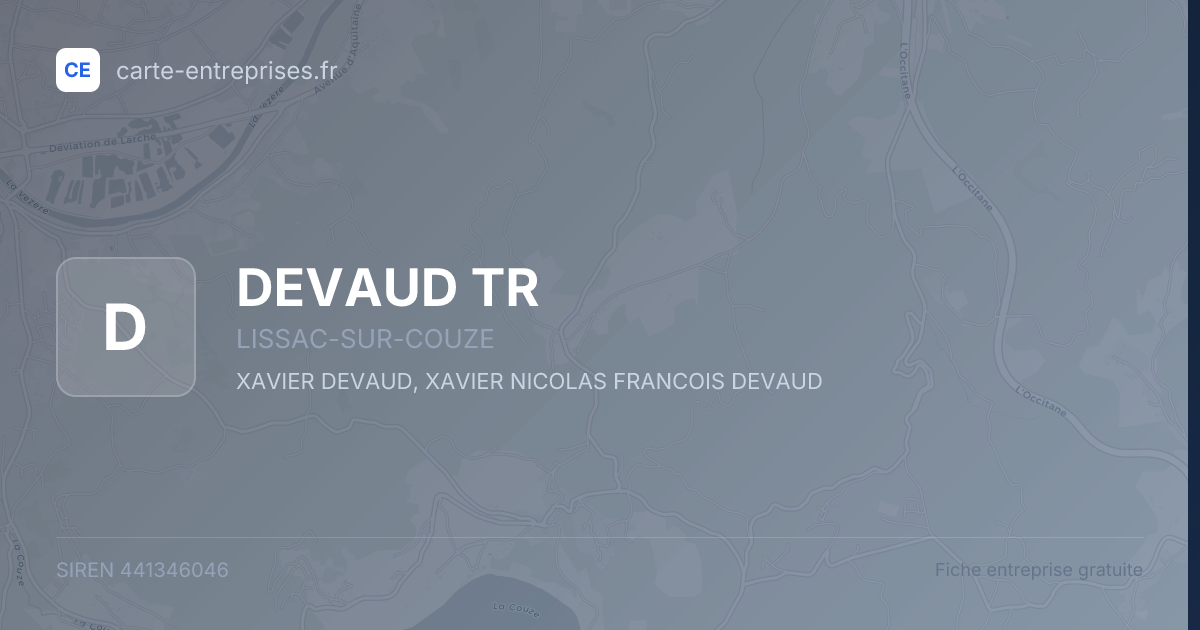 DEVAUD TR — 441346046 — fiche entreprise