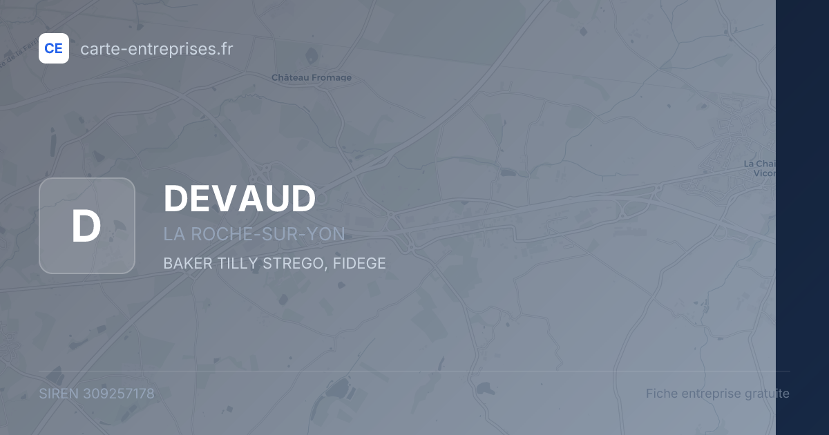 DEVAUD — 309257178 — fiche entreprise