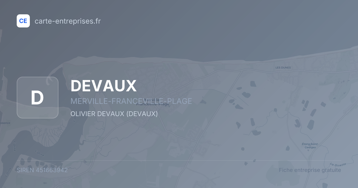DEVAUX — 451663942 — fiche entreprise